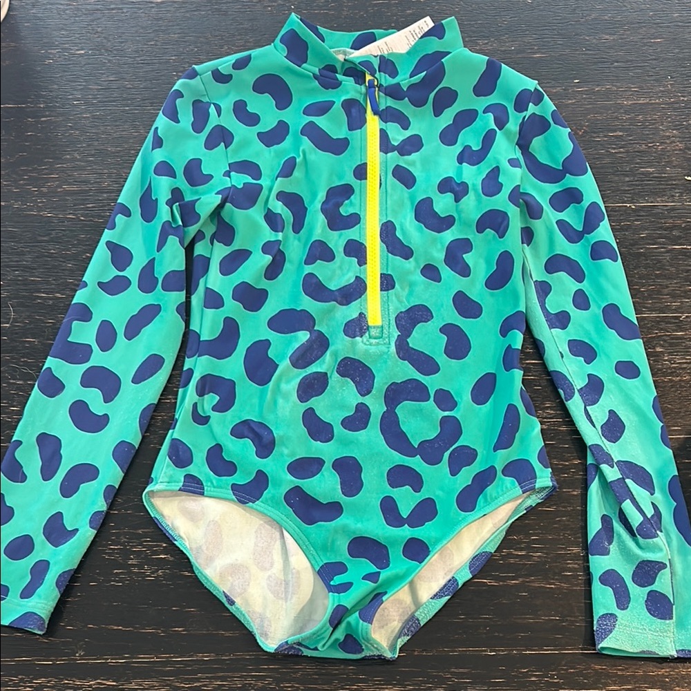 Boden Blue and Green Rashguard Swimwear
